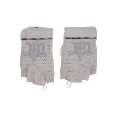 Læderhandsker (Hvid) fra Harley Davidson Polyester, Læder