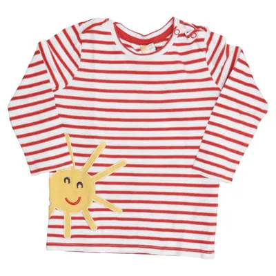 Lange mouwen shirt (Rood, Wit, Geel) van Tchibo Organisch katoen