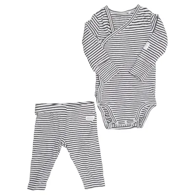 Set (White, Black) from Lindex Newborn Cotton, Elastane