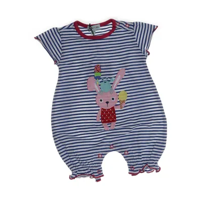 Rompers (Blue, White, Multicolored) from Lilly + Sid Cotton