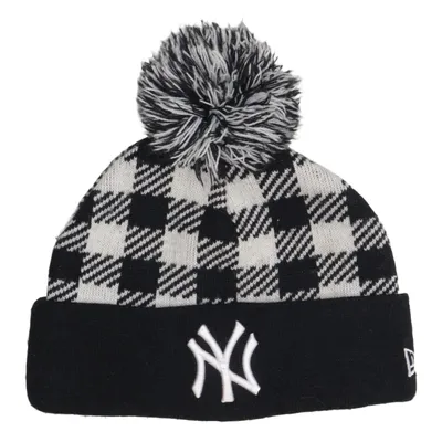 Bobble hat (Black, White) from New Era Acrylic