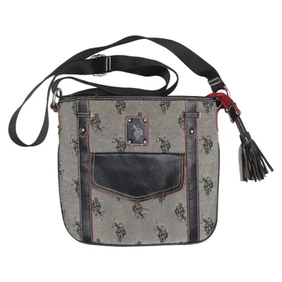 Umhängetasche (Beige, Schwarz, Rot) von U.S. Polo Assn. Baumwolle, Polyester