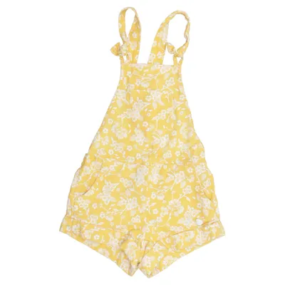Korte tuinbroek (Geel, Wit) van Ghanda Katoen, Linnen, Polyester, Viscose