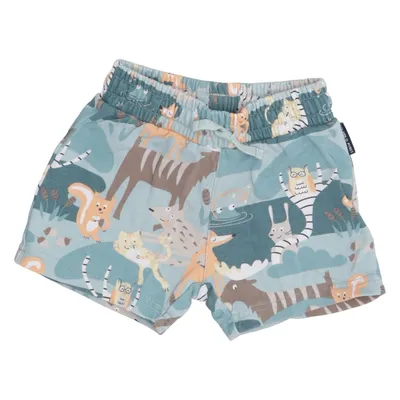 Short de jogging (Bleu, Multicolore) de Polarn O. Pyret Coton biologique