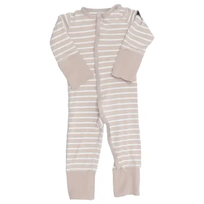 Rompers (Beige, White) from Polarn O. Pyret Organic cotton