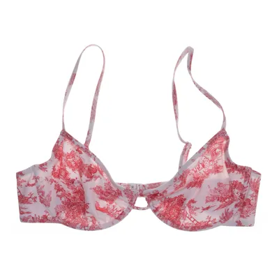 Bikiniöverdel (Vit, Rosa) från Urban Outfitters Elastan, Återvunnen polyester