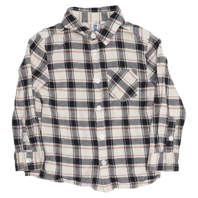 Chemise en flanelle (Beige, Noir, Marron) de Rikiki Coton