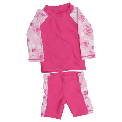 Vêtements UV (Rose, Blanc) de Key Zoon Élasthane, Polyamide