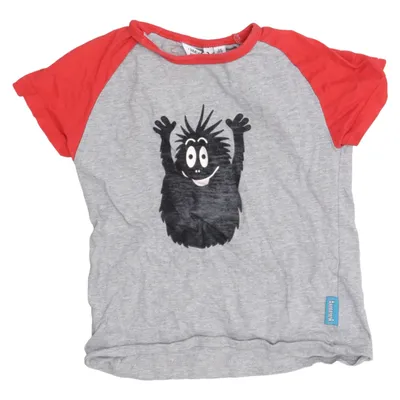 Honkball T-shirt (Grijs, Rood) van Barbapapa Katoen