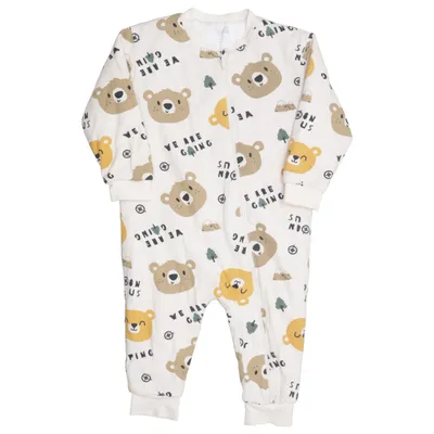 Barboteuse (Blanc, Marron, Vert) de Hello Baby Coton, Polyester