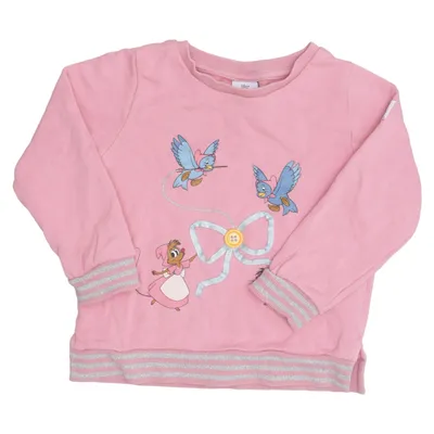 Sweatshirt (Roze, Meerkleurig) van Disney x Polarn O. Pyret Organisch katoen