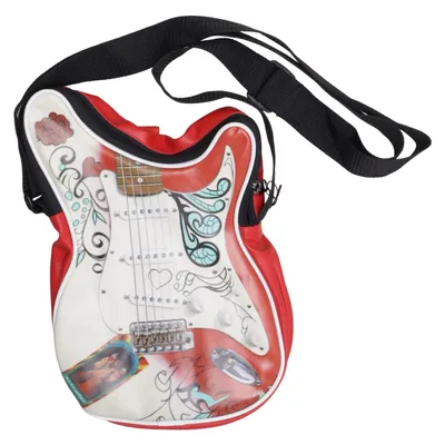 Sac à bandoulière (Rouge, Blanc, Multicolore) de Music Legs Polyester