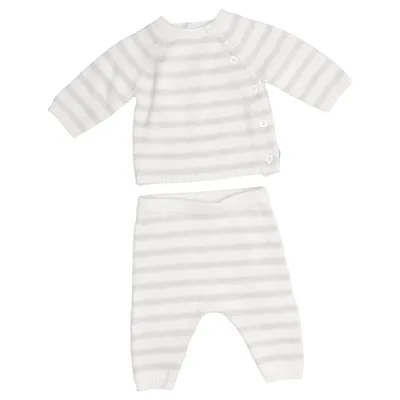 Set (Weiß, Grau) von Petit Bateau Baumwolle, Wolle