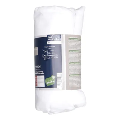 Fitted sheet (White) from Sanfor