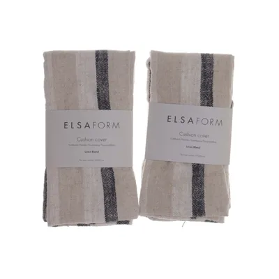 Kuddfodral (Beige, Svart, Vit) från Elsaform Bomull, Linne
