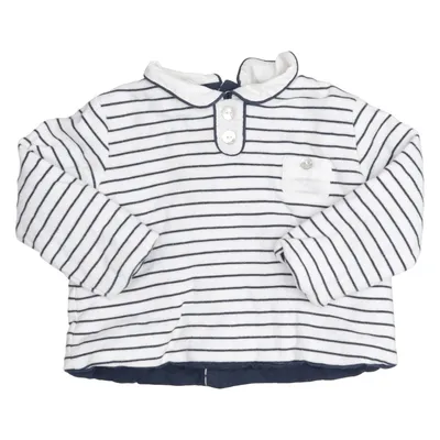 T-shirt à manches longues (Blanc, Bleu) de Dulces Coton, Polyester