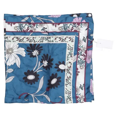Sommerschal (Blau, Lila, Weiß) von Ann Taylor Seide