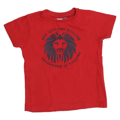 T-shirt (Rood) van Dirkje Katoen