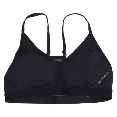 Sport-BH (Schwarz) von Newbody Elasthan, Recyceltes Polyester