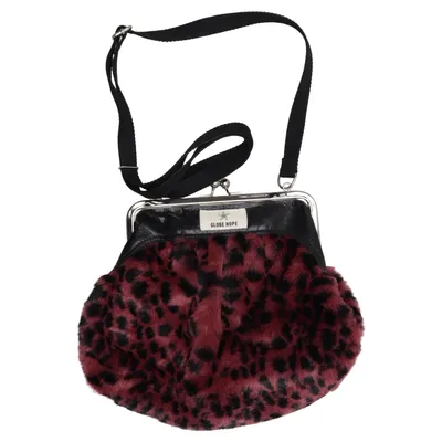 Umhängetasche (Schwarz, Pink) von Globe Hope Kunstpelz, Leder