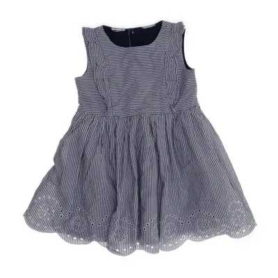 Dress (Blue, White) from Carter's Cotton, Polyamide, Polyester