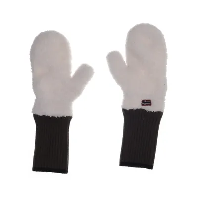 Wanten (Wit, Bruin) van Napapijri Katoen, Elastaan, Polyamide, Polyester, Wol