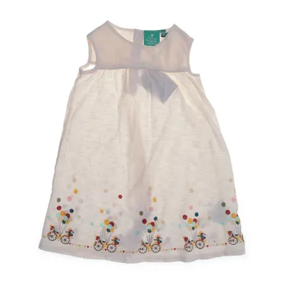 Dress (White) from Little Green Radicals Organic cotton