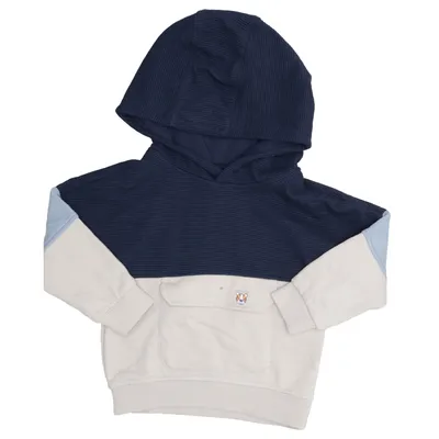 Sweat à capuche (Bleu, Beige) de Dopo Dopo Baby Coton, Polyester