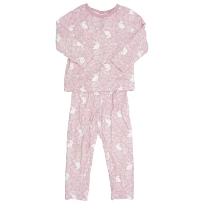Pyjama (Roze, Wit) van H&M Katoen, Elastaan