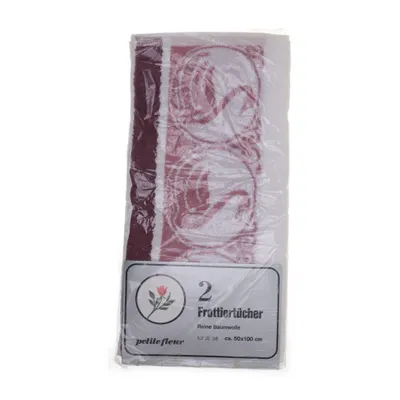 Badhanddoek (Wit, Roze, Groen) van Petite Fleur