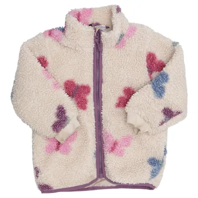 Fleece jacket (Beige, Multicolored) from Lindex Kids Polyester