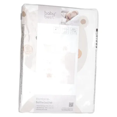 Parure de lit (Blanc, Beige) de Herding Coton