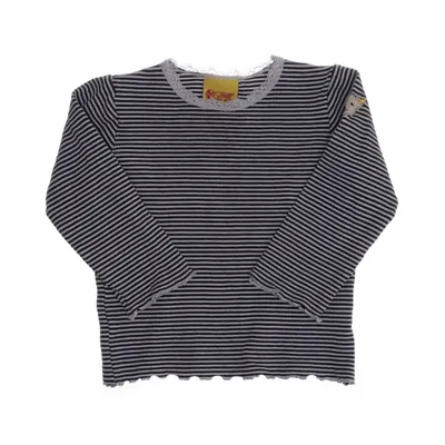 Lange mouwen shirt (Zwart, Wit) van Steiff Katoen, Elastaan