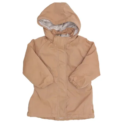 Parka (Brown) from Lil' Atelier Cotton, Polyamide, Polyester