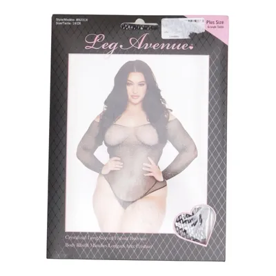 Body (Crystalized Long Sleeved Fishnet Bodysuit) from Leg Avenue Elastane, Nylon
