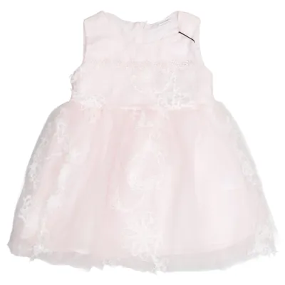 Robe de fille de fleur (Rose, Blanc) de PatPat Polyester