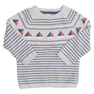 Pull-over (Gris, Multicolore) de H&M Coton