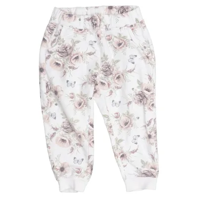 Joggingbroek (Wit, Roze, Groen) van Newbie by KappAhl Katoen