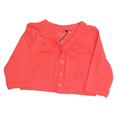 Cardigan (Red) from Name It Elastane, Organic cotton