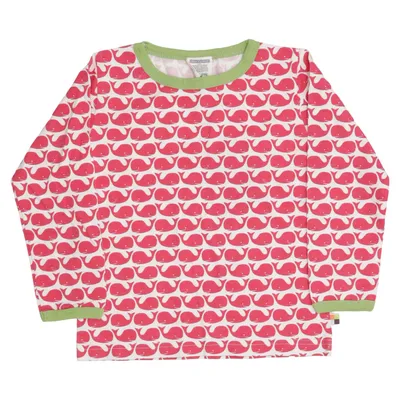 Lange mouwen shirt (Rood, Wit, Groen) van Loud + Proud Organisch katoen