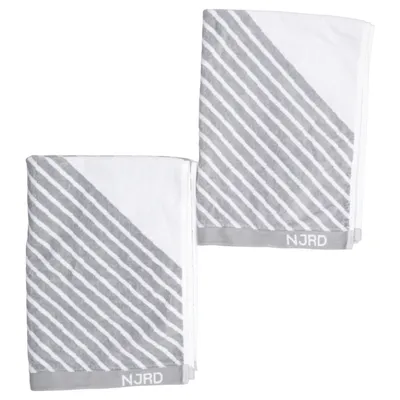 Towel (Gray, White) from NJRD Organic cotton