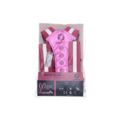 Reflective vest (Pink, Silver) from Lume Fit