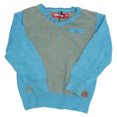 Pull-over (Bleu, Jaune) de Someone Coton