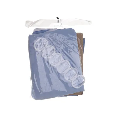 Douchegordijn (Blauw, Wit)