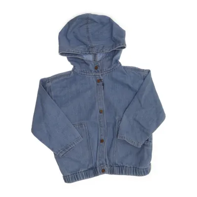 Sweat à capuche (Bleu) de Zara Coton