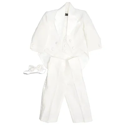 Rokkostuum jas (Wit) van Weikexi Katoen, Polyester