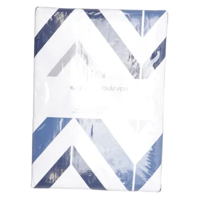 Parure de lit (Bleu, Blanc, Gris) de Kosta Linnewäfveri Coton