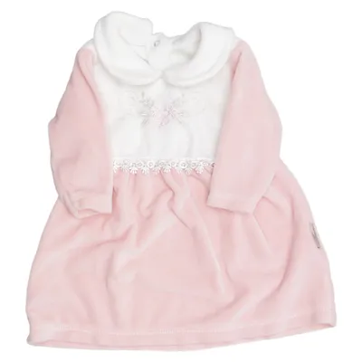 Klänning (Rosa, Vit) från Marinello Polyester