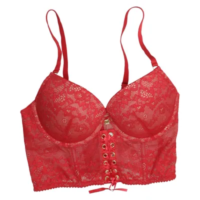 Corset (Red, Beige) from Jette Polyamide, Polyester