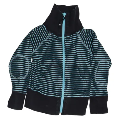 Strickjacke (Schwarz, Blau) von Geggamoja Collection Bio-Baumwolle